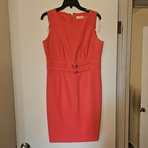 Calvin Klein Coral Midi Dress